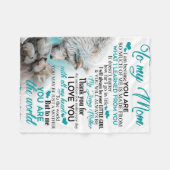 Polaire À ma maman couverture de loup, cadeau pour maman c (Devant (Horizontal))