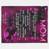 Polaire à ma mère couverture de fille, couverture pour mam (Devant (Horizontal))