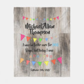 Polaire Adoption de couverture faite sur commande (Devant)