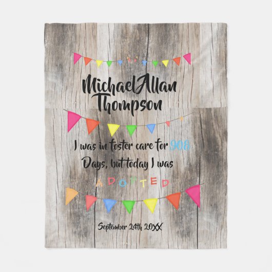 Polaire Adoption de couverture faite sur commande (Devant)