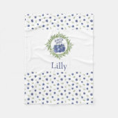 Polaire Alors sucré nom de baie couverture avec bleuets (Devant)