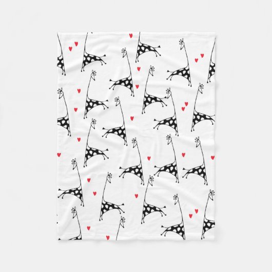 Polaire Amant de girafe - couverture d'ouatine (Devant)
