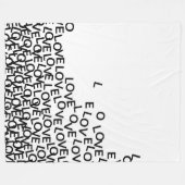 Polaire amour amour couverture d'amour (Devant (Horizontal))