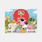 Polaire Amusement sur la couverture de flanelle de ferme (Devant (Horizontal))