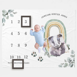 Polaire Animaux forestiers des bois   Bébé Couverture de j