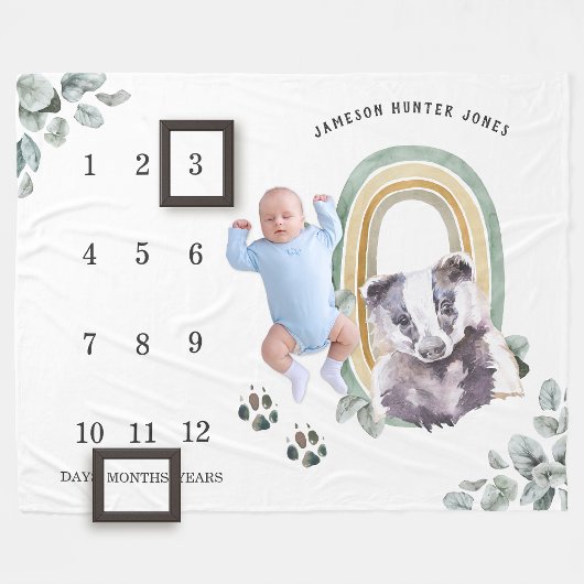 Polaire Animaux forestiers des bois | Bébé Couverture de j