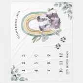 Polaire Animaux forestiers des bois | Bébé Couverture de j (Devant)