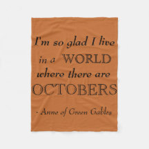 Anne de couverture verte d'ouatine d'automne de