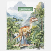 Polaire Antique couverture Dinosaur Nom de l'enfant person (Devant)