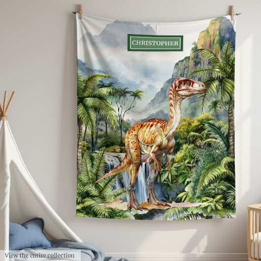 Polaire Antique couverture Dinosaur Nom de l'enfant person