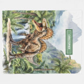 Polaire Antique Dinosaur Couverture Personnalisée Garçons  (Devant (Horizontal))