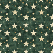 Polaire Aquarelle Deep Green Gold Stars Couverture festive