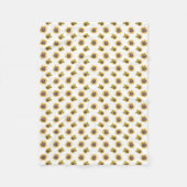 Polaire Aquarelle Motif de tournesol Couverture bébé (Devant)