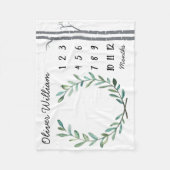 Polaire Arbres et guirlande de bouleau de couverture (Devant)