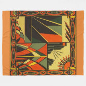 Polaire Art déco dans la grande couverture orange (Devant (Horizontal))