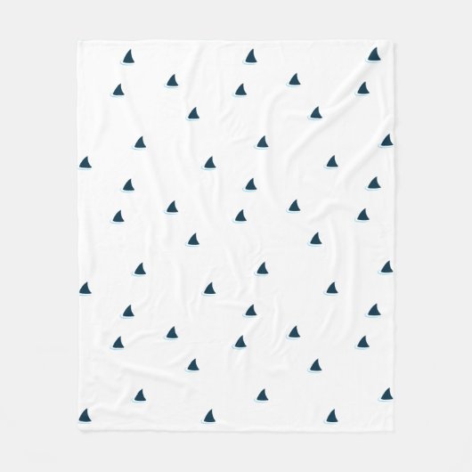 Polaire Attention aux requins ! couverture en toison (Devant)