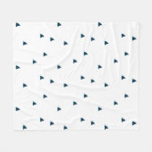 Polaire Attention aux requins ! couverture en toison (Devant (Horizontal))