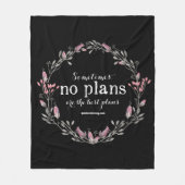 Polaire Aucuns plans - couverture introvertie florale - (Devant)