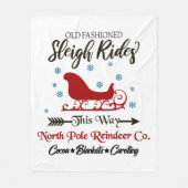 Polaire Balades en traîneau à l'ancienne couverture à jeto (Devant)