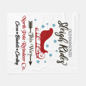 Polaire Balades en traîneau à l'ancienne couverture à jeto (Devant (Horizontal))