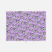 Polaire Ballons de football et couverture pourpre (Devant (Horizontal))