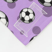 Polaire Ballons de football et couverture pourpre (Coin)