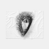 Polaire Beau oeil de femme sur couverture (Devant (Horizontal))