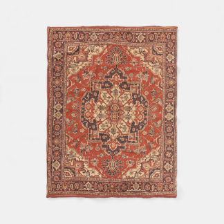 Polaire Beaux-arts floraux de couverture vintage persane