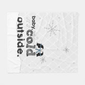 Polaire Bébé, c'est froid dehors Couverture de pingouin ép (Devant (Horizontal))