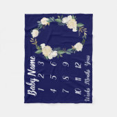 Polaire Bébé Couverture en pierre personnalisée Douche cad (Devant)