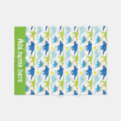 Polaire bébé motif dinosaure toece couverture (Devant (Horizontal))