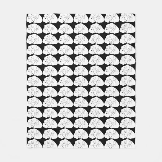 Polaire Beer Blanket Moeder & Twin Beer Cub Blanke Fleece Deken (Voorkant)