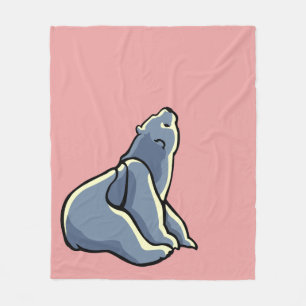 Polaire Beer Blanket Roze Beer Cub Blankets Fleece Deken