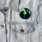 Polaire Beer Button/Pin Wildlife Art Button (In situ)