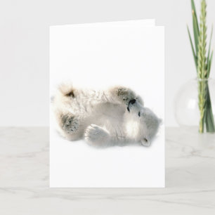 Polaire Beer Cub Cute Animal Arctic Winter Kaart