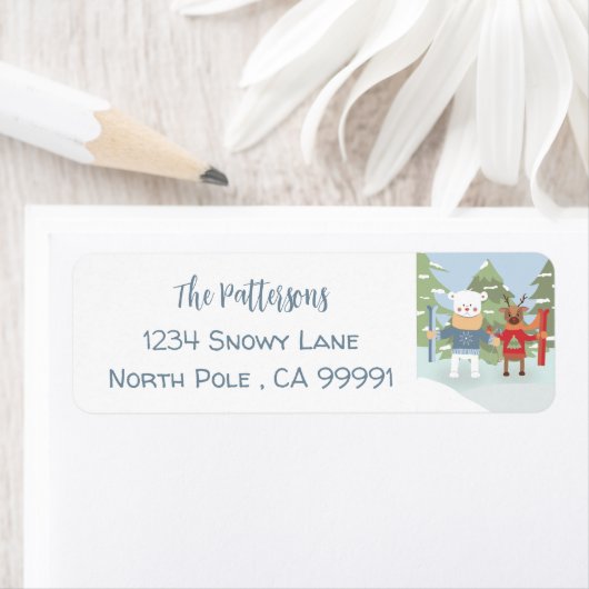 Polaire Beer- en renderingadreslabels Etiket (Insitu)