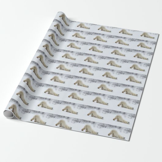 Polaire Beer Gift Wrap Cadeaupapier (Uitgerold)