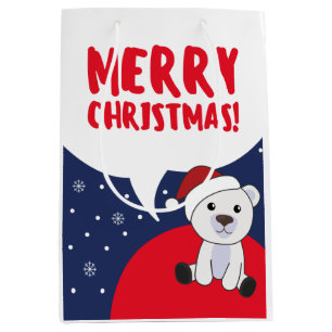Polaire Beer kerstwinter winterdieren Medium Cadeauzakje