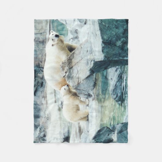 Polaire Beer Mam. en Cub Fleece Blanket (Voorkant)
