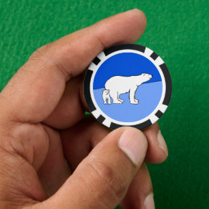 Polaire Beer — Mam en kauwen — Wilde kunst Poker Chips
