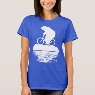 Polaire Beer Riding Bike op Iceberg Women's T-shir T-shirt