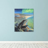 Polaire Beer schilderijdoek afdrukken (Insitu (Houten vloer))