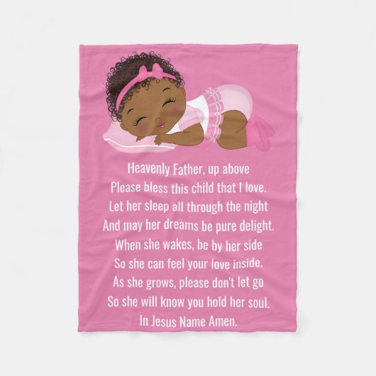 Polaire Bénédiction - Couverture en polaire, 60"x80" (Devant)