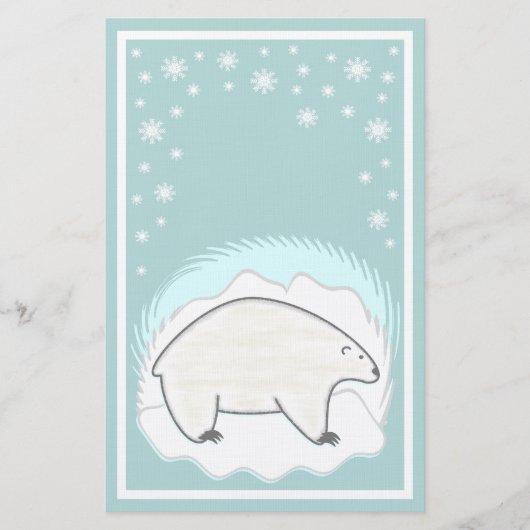 Polaire Beren Briefpapier (Voorkant)