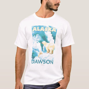 Polaire Beren & Cub - Dawson, Alaska T-shirt