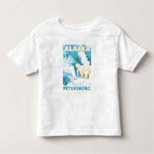 Polaire Beren & Cub - Petersburg, Alaska Kinder Shirts