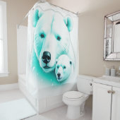 Polaire Beren Douchegordijn (In situ)