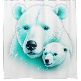 Polaire Beren Douchegordijn
