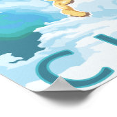 Polaire Beren en Cub - Curry, Alaska Poster (Hoek)