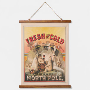 Polaire Beren genieten van Mokken van lagerbier Hangend Wandkleed